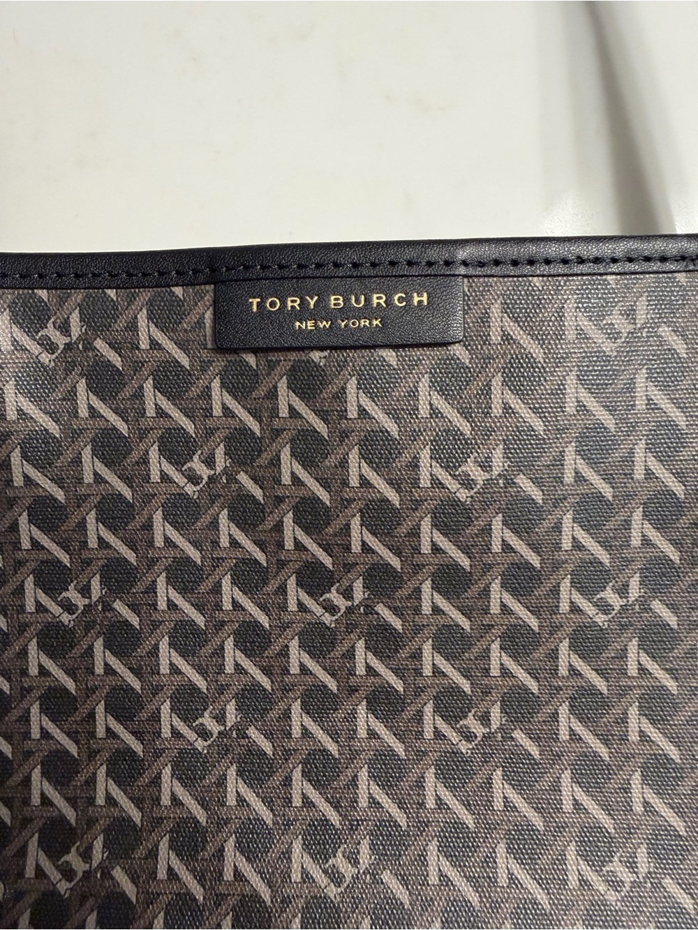 Tory Burch m Monogram Zipper Tote Bag with Clutch - Picture 2 of 4